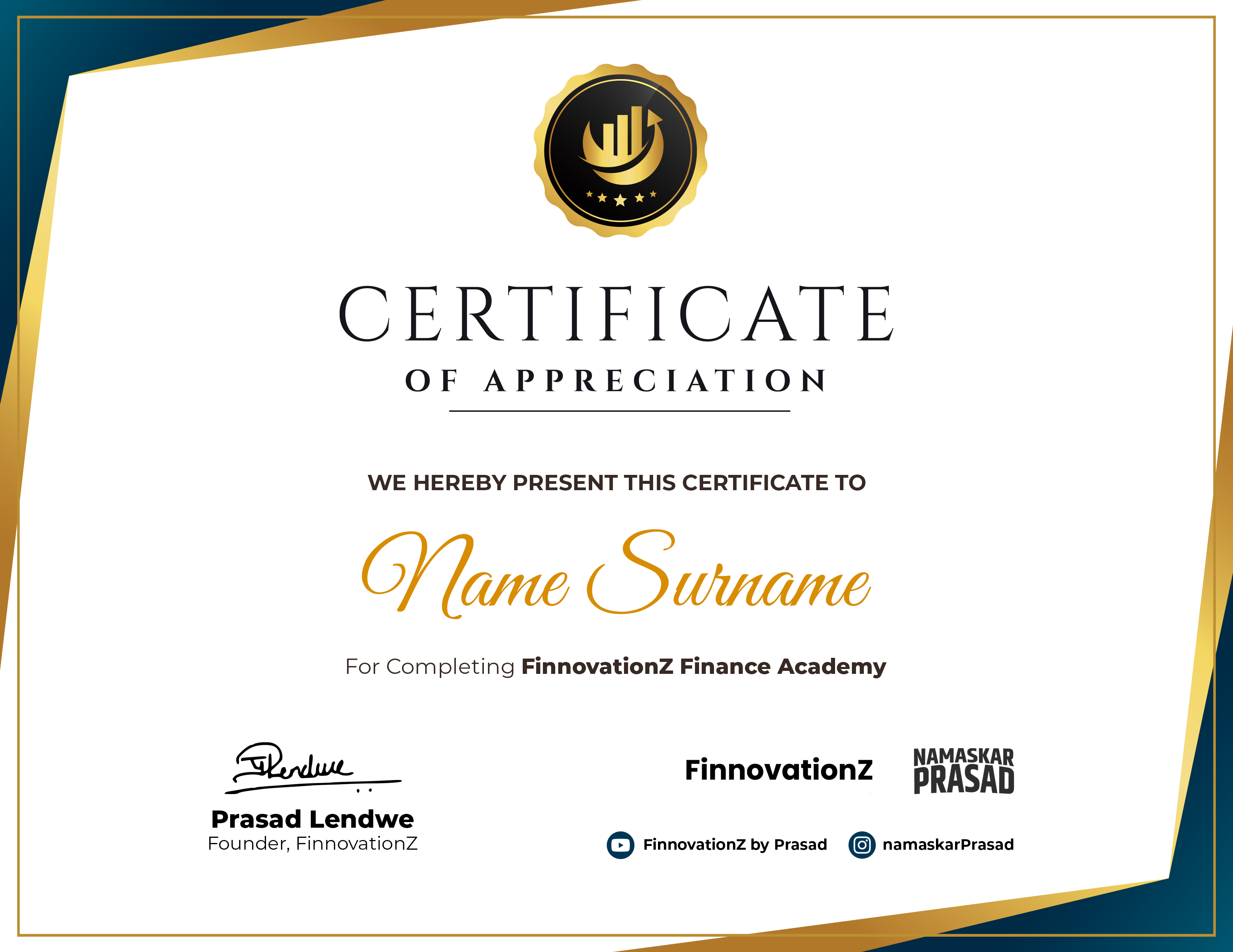 Finnovationz certificate